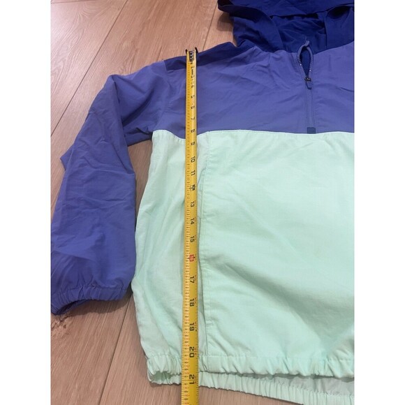 Old Navy Color-Blocked Packable-Hood 1/2-Zip Anorak for Girls XL (14) - Picture 2 of 6